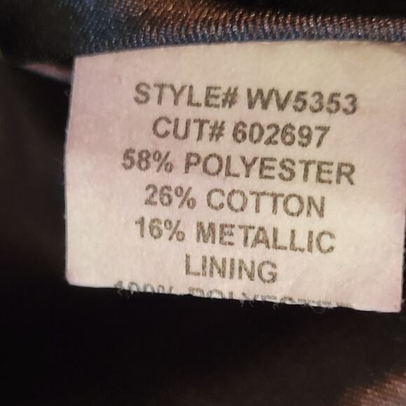 Eva Franco Silver & Black Geometric Strapless Mini Cocktail Dress Bow Size 4 USA - Picture 11 of 13